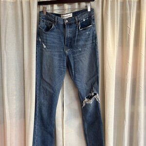 REFORMATION Distressed Hepburn Jean Size 28 * Small Stain on Back